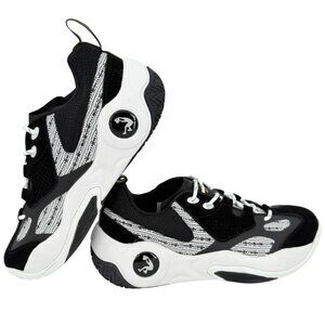 Shaq Men's Basketball RAQ Low Black White Sneakers Size 10.5‎ AQ95009MBW NWOB